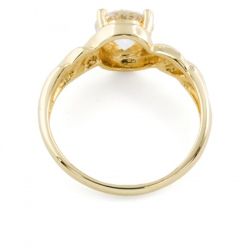 14ct Gold Cubic Zirconia Ring Size N